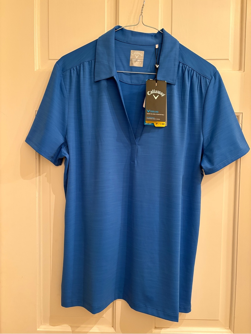 Callaway Women’s Palace Blue Cooling UPF 50 Performance Polo Shirt